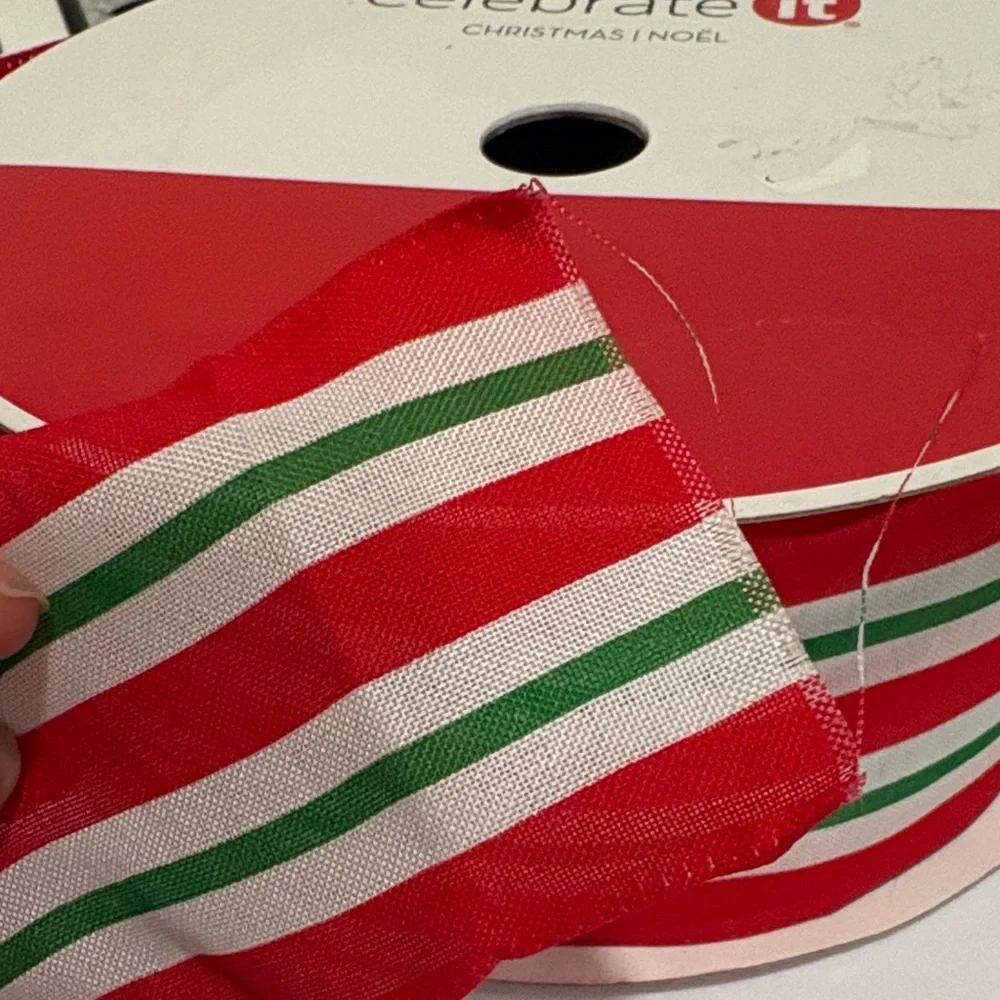 Celebrate It Festive Red and Green Ribbon